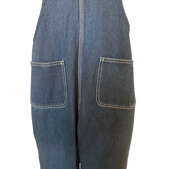 Vintage Liberty Overalls Long Bib Design Blue/Green Youth/16 NWOT - Picture 9 of 11